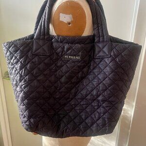 MZ WALLACE  Quilted Nylon Navy Metro Tote
